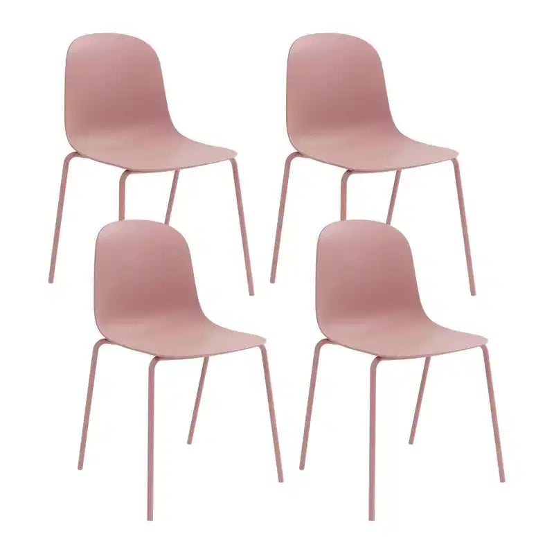 Chaise de salle à manger en polypropylène vert aloe/bleu baie/rose poudré, 1 place